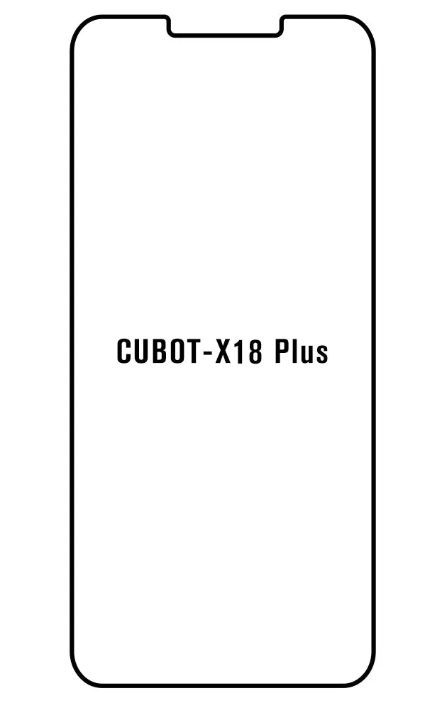 Cubot X18 Plus Přední Hydrogel ochranná fólie