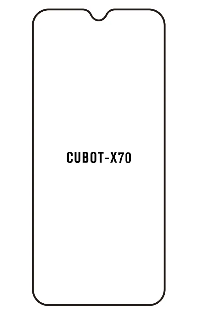 Cubot X70 Přední Hydrogel ochranná fólie