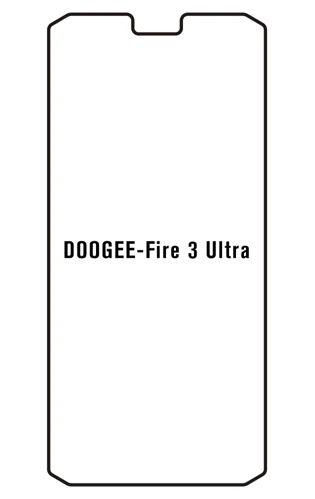 Doogee Fire 3 Ultra Přední Hydrogel ochranná fólie