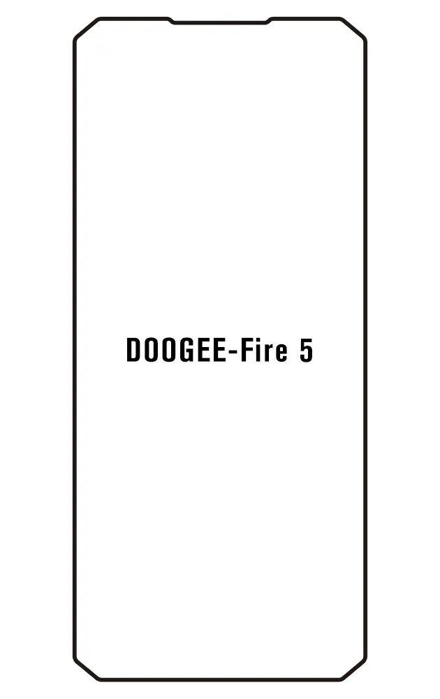 Doogee Fire 5 Přední Hydrogel ochranná fólie