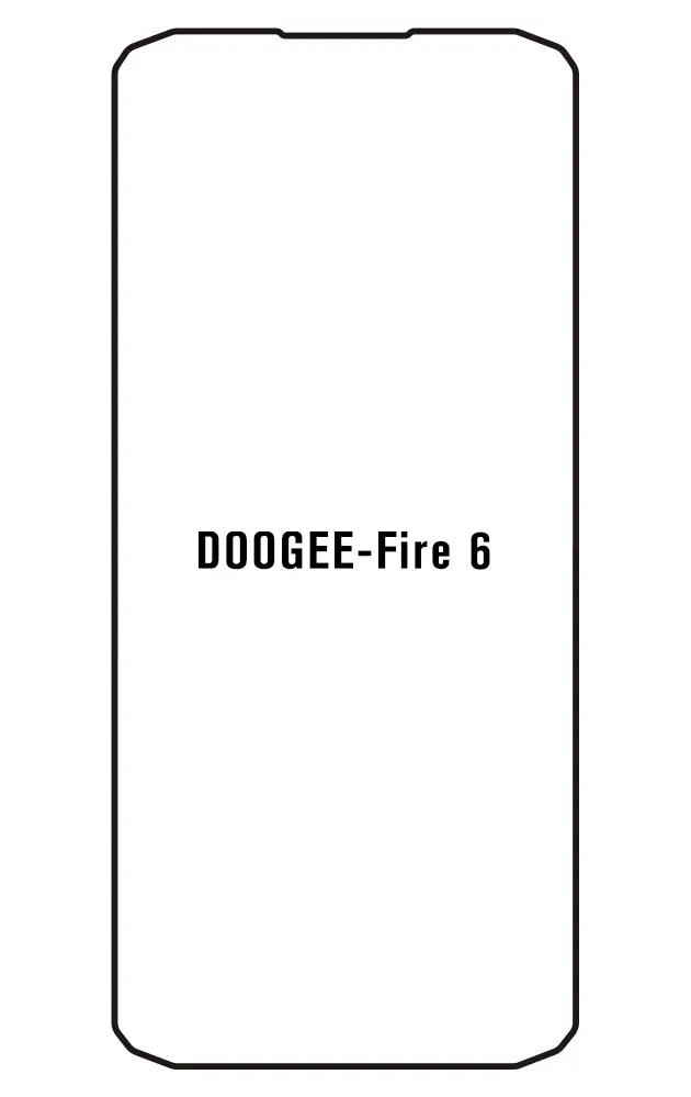 Doogee Fire 6 Přední Hydrogel ochranná fólie