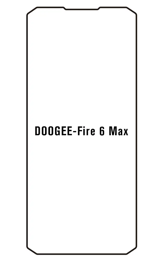 Doogee Fire 6 Max Přední Hydrogel ochranná fólie