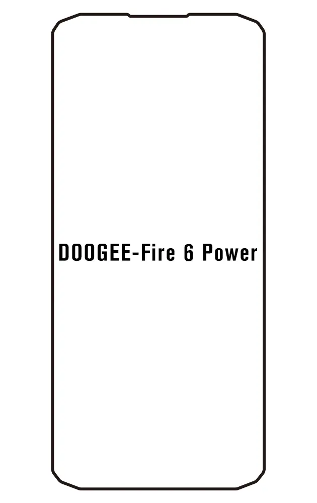Doogee Fire 6 Power Přední Hydrogel ochranná fólie