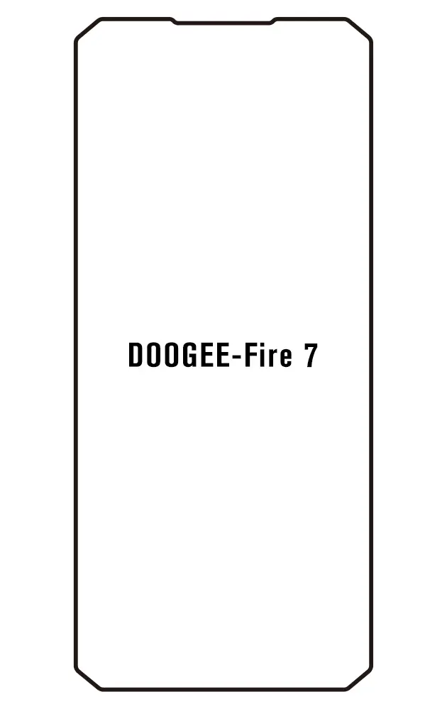 Doogee Fire 7 Přední Hydrogel ochranná fólie