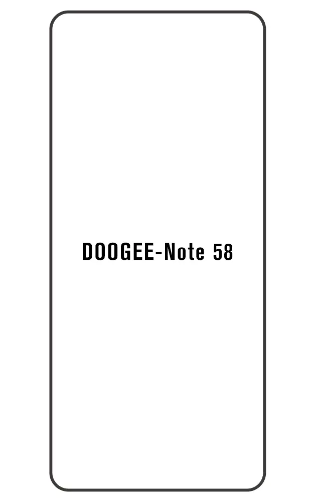 Doogee Note 58 Přední Hydrogel ochranná fólie