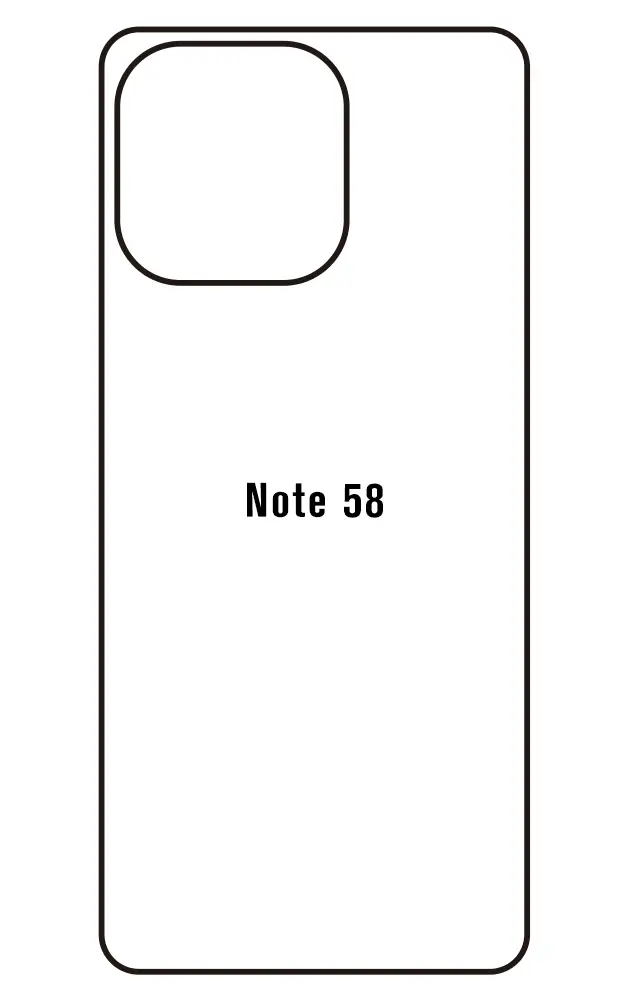 Doogee Note 58 Zadní Hydrogel ochranná fólie