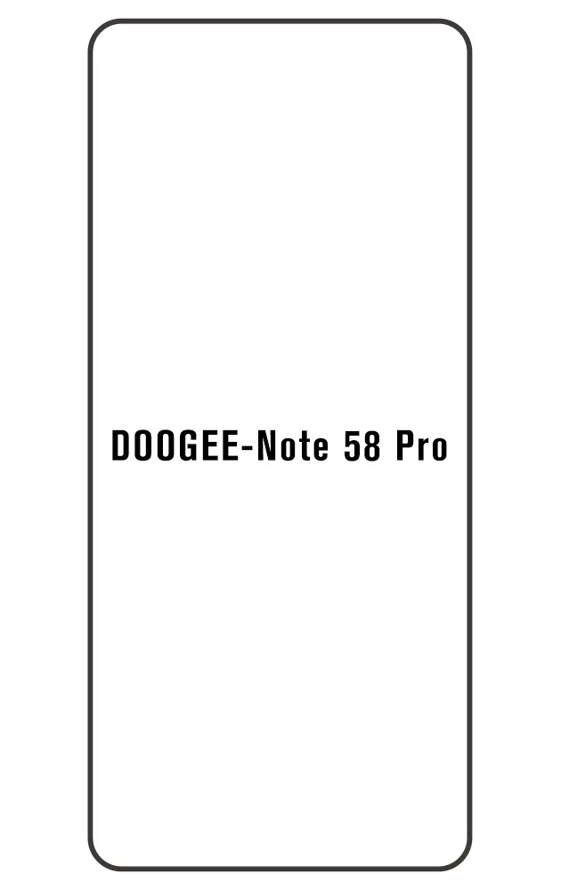 Doogee Note 58 Pro Přední Hydrogel ochranná fólie