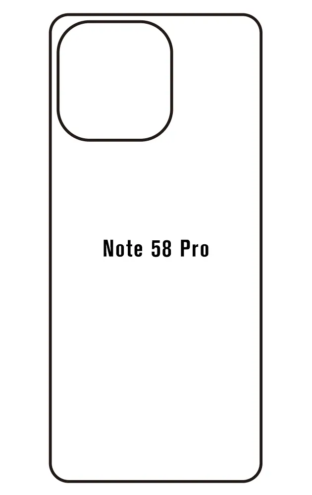 Doogee Note 58 Pro Zadní Hydrogel ochranná fólie