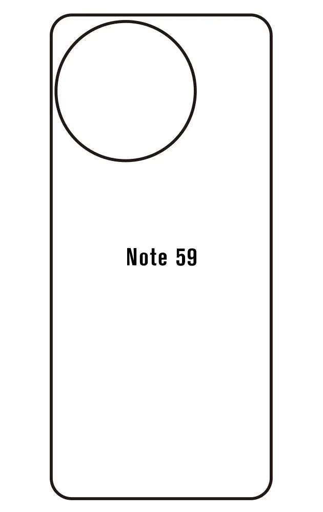 Doogee Note 59 5G Zadní Hydrogel ochranná fólie