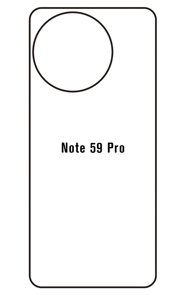 Doogee Note 59 Pro 5G Zadní Hydrogel ochranná fólie