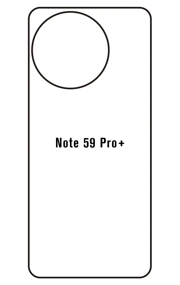 Doogee Note 59 Pro+ Zadní Hydrogel ochranná fólie