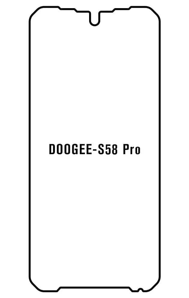 Doogee S58 Pro Přední Hydrogel ochranná fólie