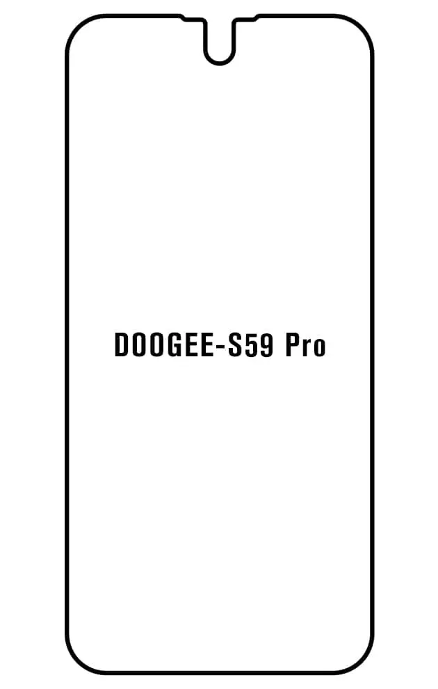 Doogee S59 Pro / S59 Přední Hydrogel ochranná fólie
