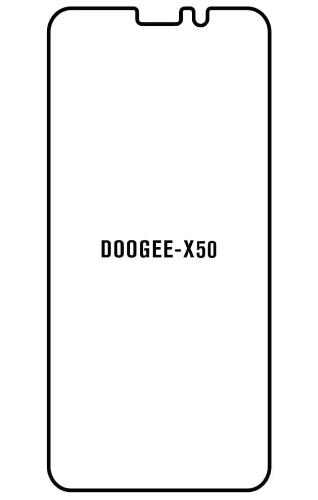Doogee X50 Přední Hydrogel ochranná fólie