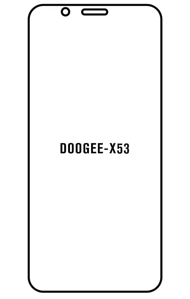 Doogee X53 Přední Hydrogel ochranná fólie