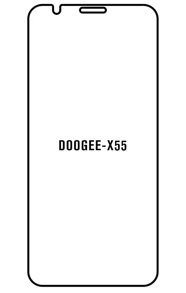 Doogee X55 Přední Hydrogel ochranná fólie