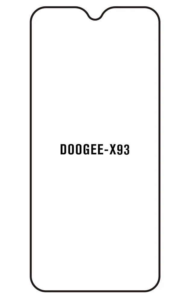 Doogee X93 Přední Hydrogel ochranná fólie