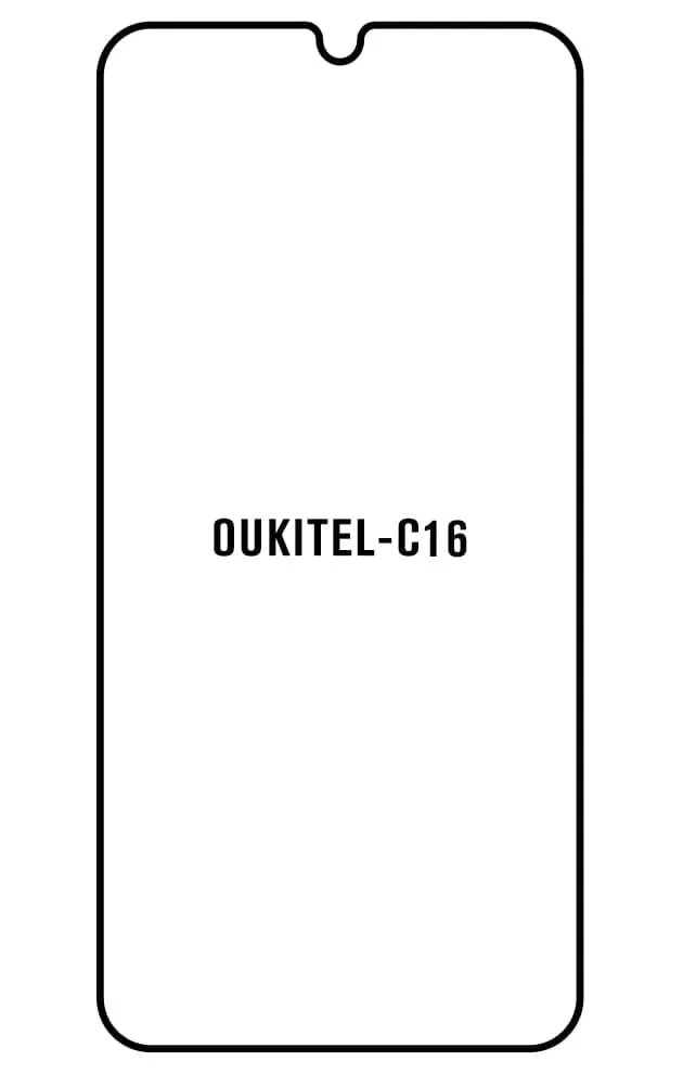 Oukitel C16 Přední Hydrogel ochranná fólie