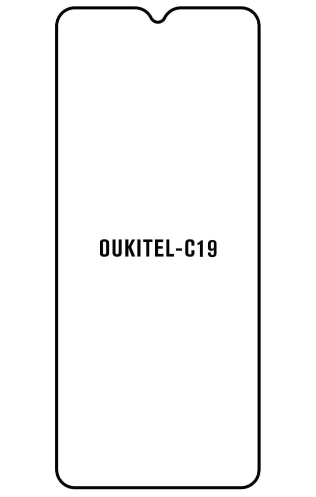 Oukitel C19 Přední Hydrogel ochranná fólie