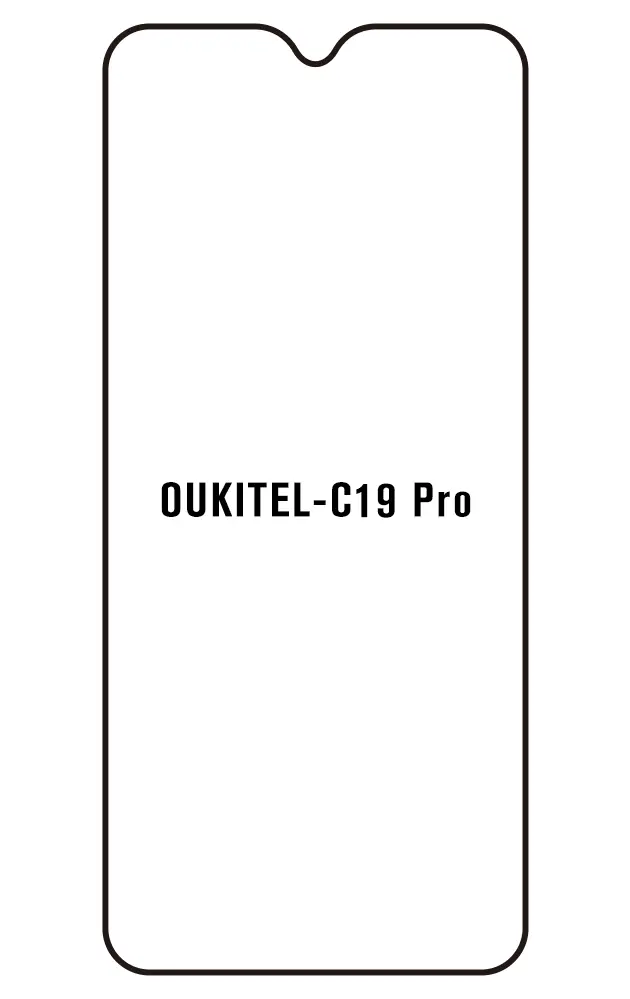 Oukitel C19 Pro Přední Hydrogel ochranná fólie