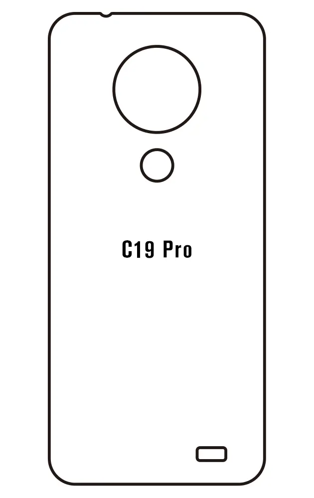 Oukitel C19 Pro Zadní Hydrogel ochranná fólie