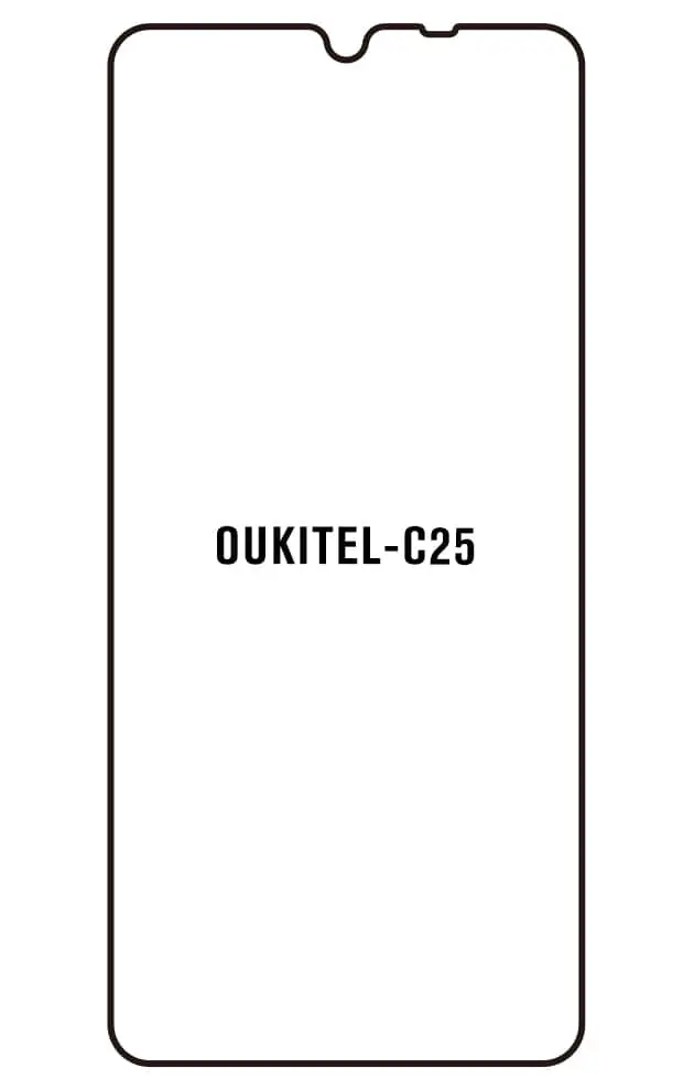 Oukitel C25 Přední Hydrogel ochranná fólie