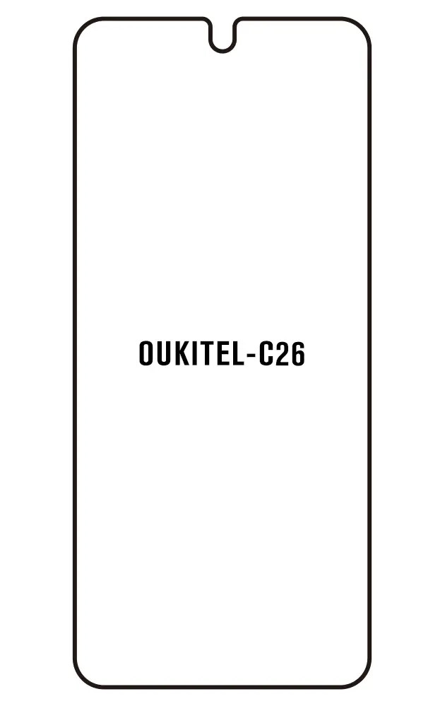 Oukitel C26 Přední Hydrogel ochranná fólie