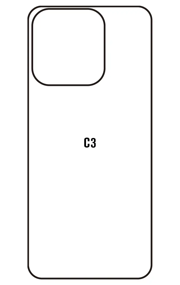 Oukitel C3 Zadní Hydrogel ochranná fólie