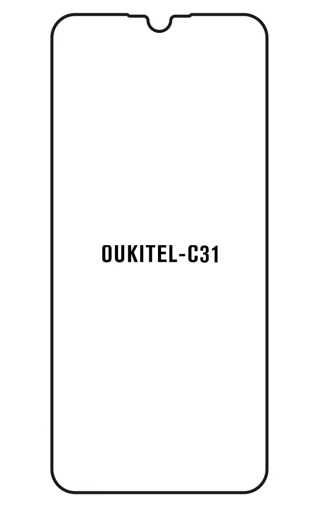 Oukitel C31 Přední Hydrogel ochranná fólie