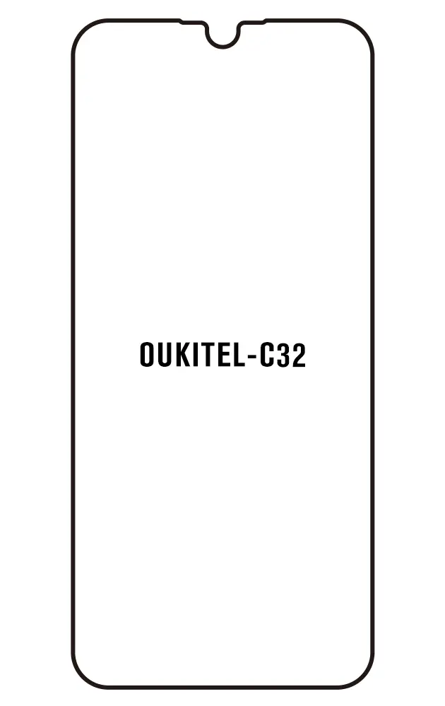 Oukitel C32 Přední Hydrogel ochranná fólie