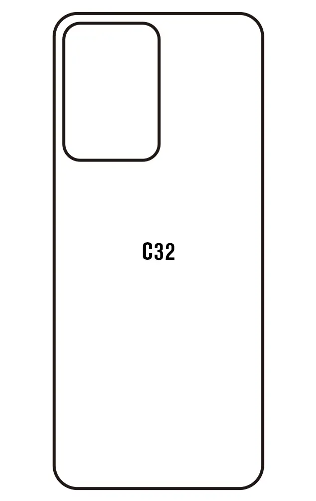 Oukitel C32 Zadní Hydrogel ochranná fólie
