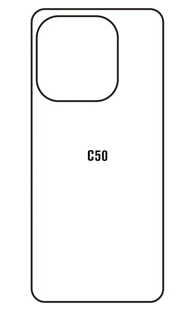 Oukitel C50 Zadní Hydrogel ochranná fólie