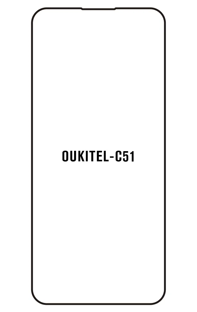 Oukitel C51 Přední Hydrogel ochranná fólie