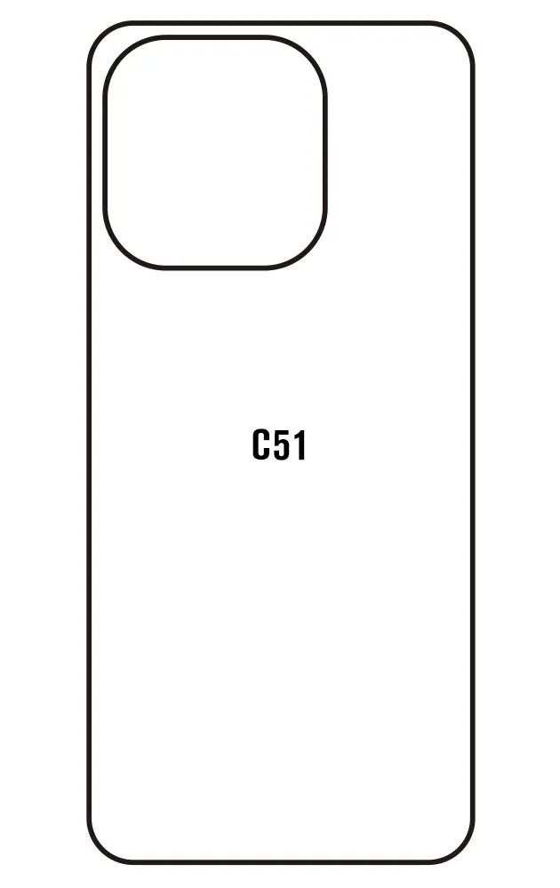 Oukitel C51 Zadní Hydrogel ochranná fólie
