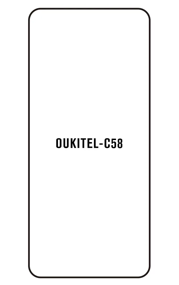 Oukitel C58 Přední Hydrogel ochranná fólie