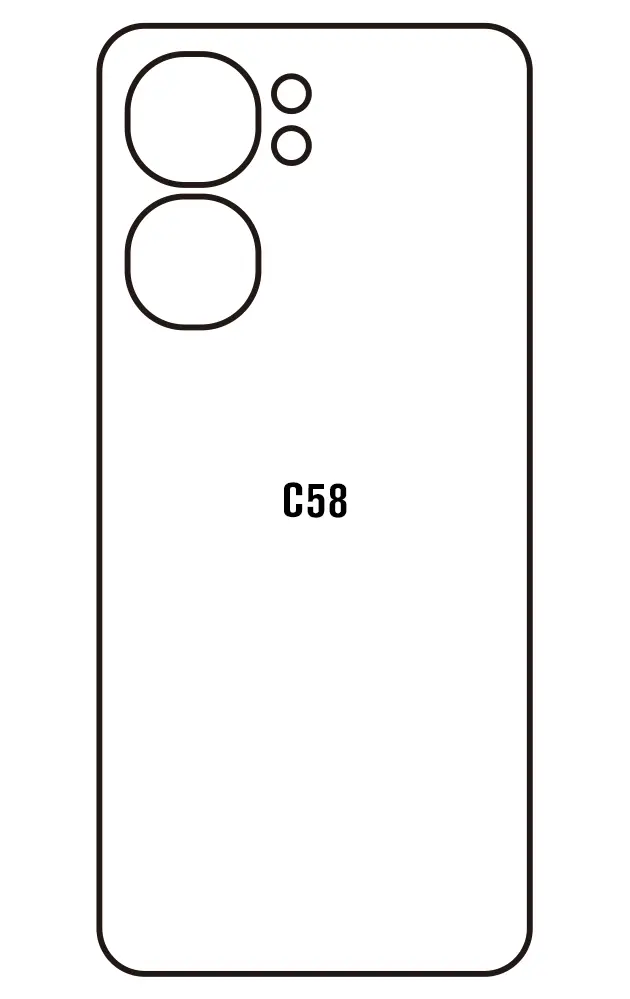 Oukitel C58 Zadní Hydrogel ochranná fólie