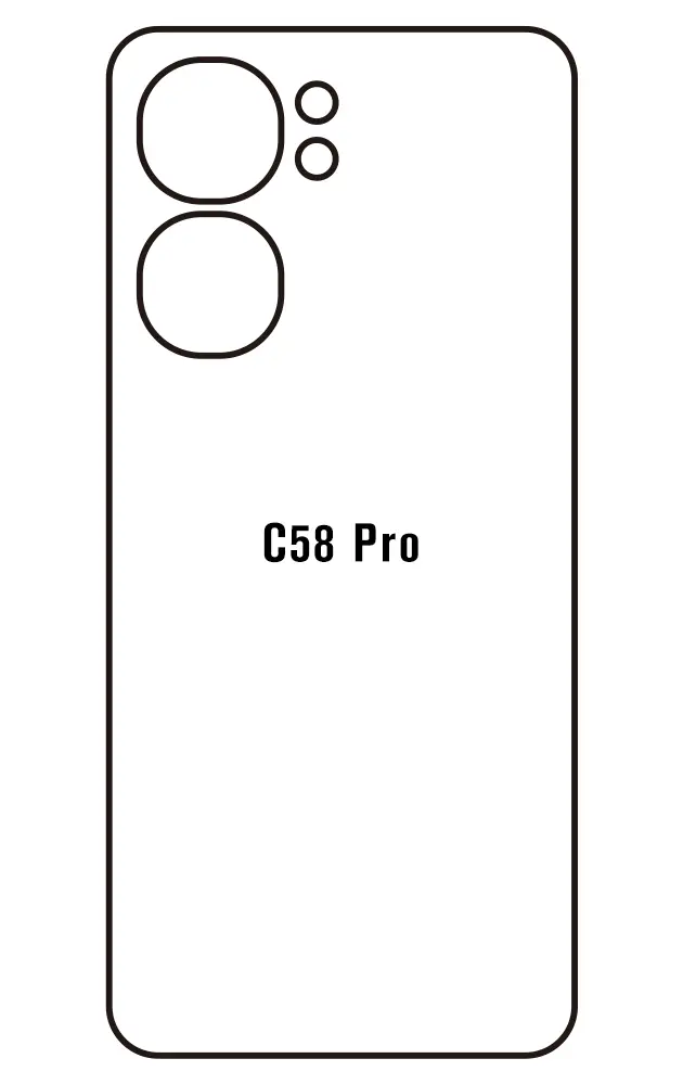 Oukitel C58 Pro Zadní Hydrogel ochranná fólie