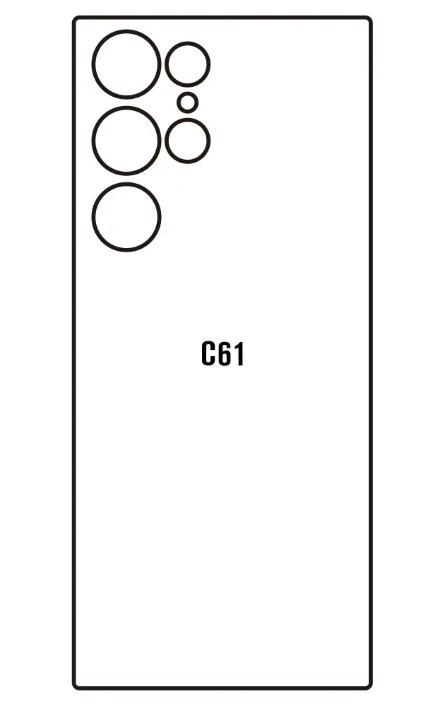 Oukitel C61 Zadní Hydrogel ochranná fólie