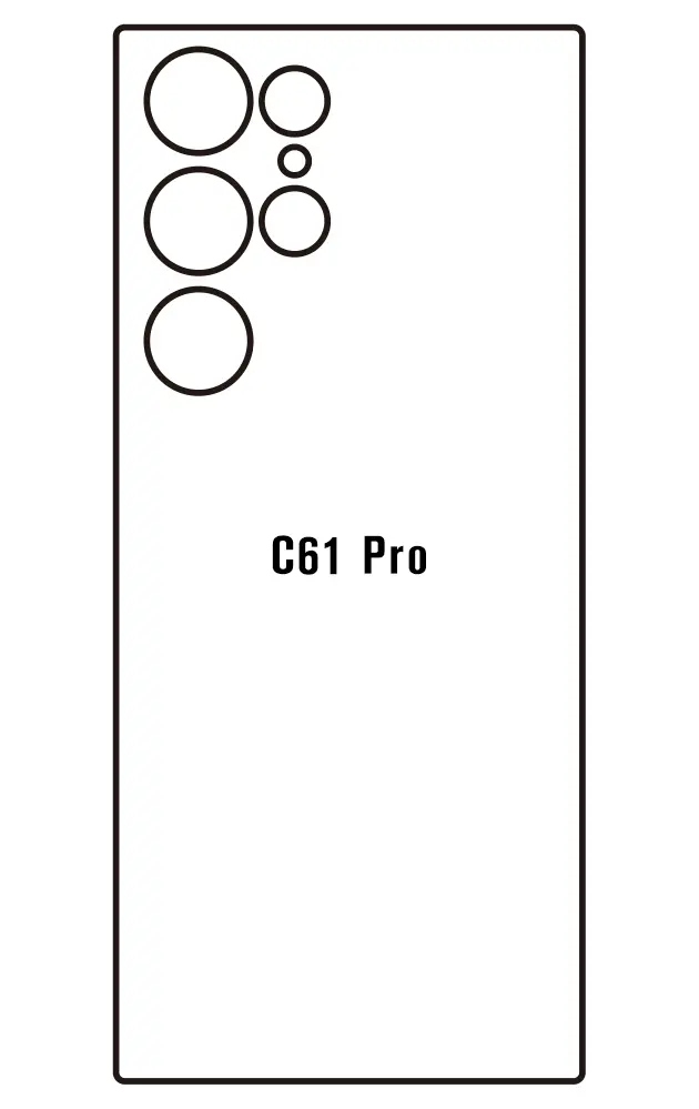 Oukitel C61 Pro Zadní Hydrogel ochranná fólie