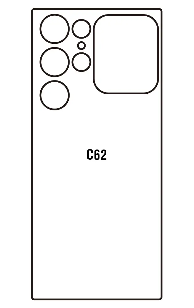 Oukitel C62 Zadní Hydrogel ochranná fólie