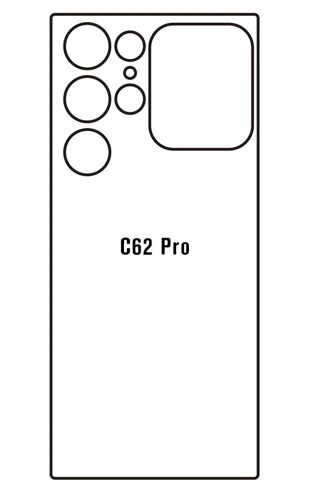 Oukitel C62 Pro Zadní Hydrogel ochranná fólie