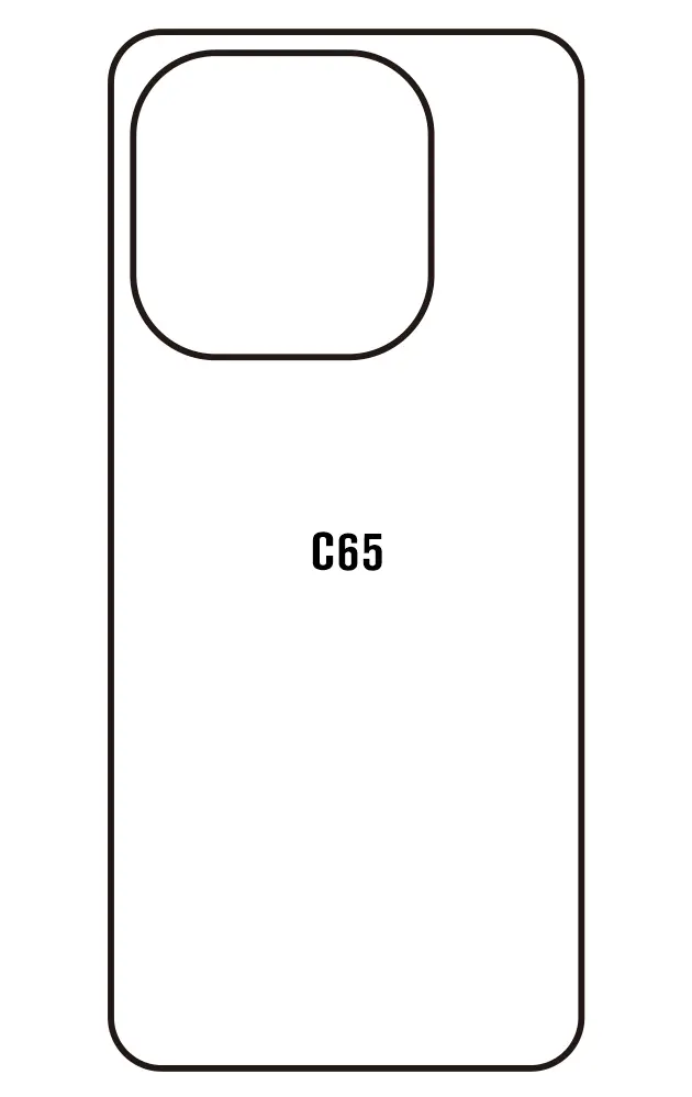 Oukitel C65 Zadní Hydrogel ochranná fólie