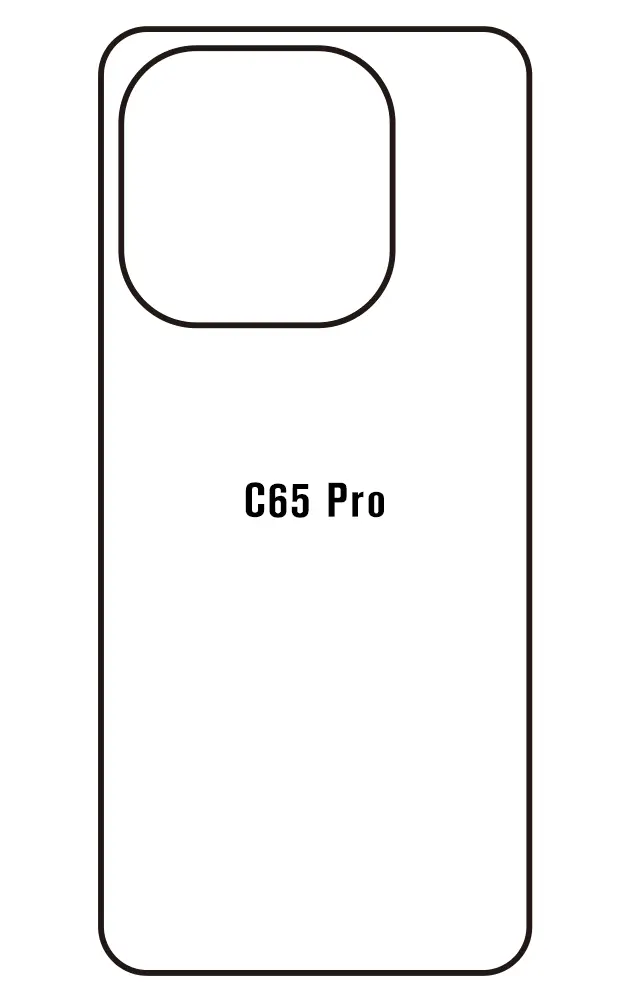 Oukitel C65 Pro Zadní Hydrogel ochranná fólie