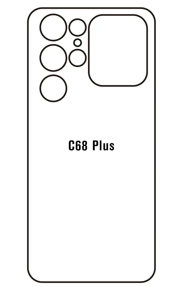 Oukitel C68 Plus Zadní Hydrogel ochranná fólie