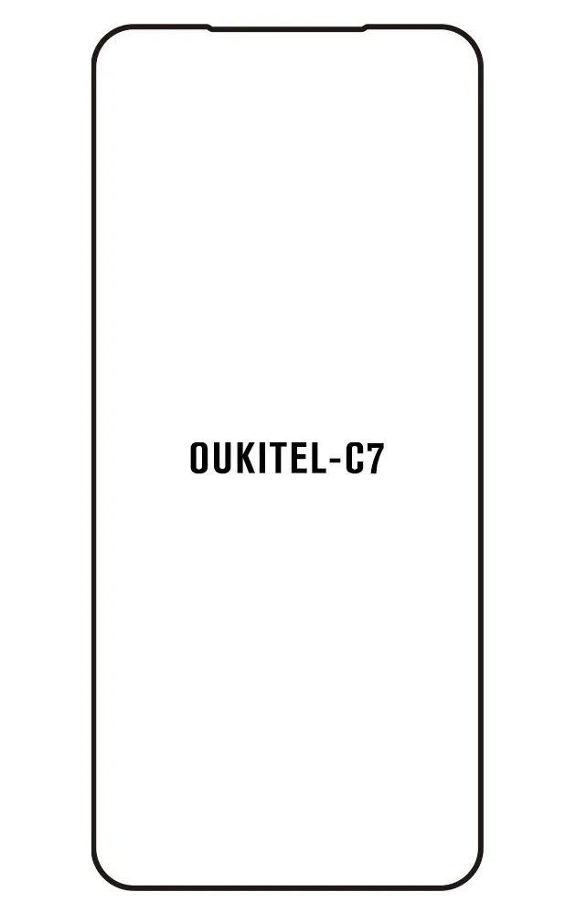Oukitel C7 Přední Hydrogel ochranná fólie