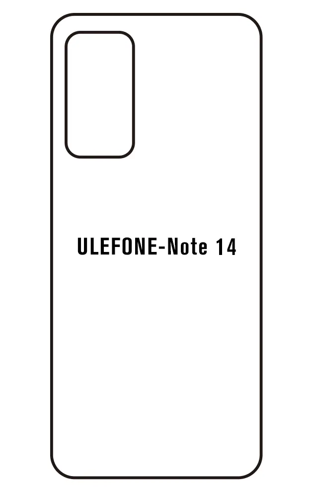 Ulefone Note 14 Zadní Hydrogel ochranná fólie