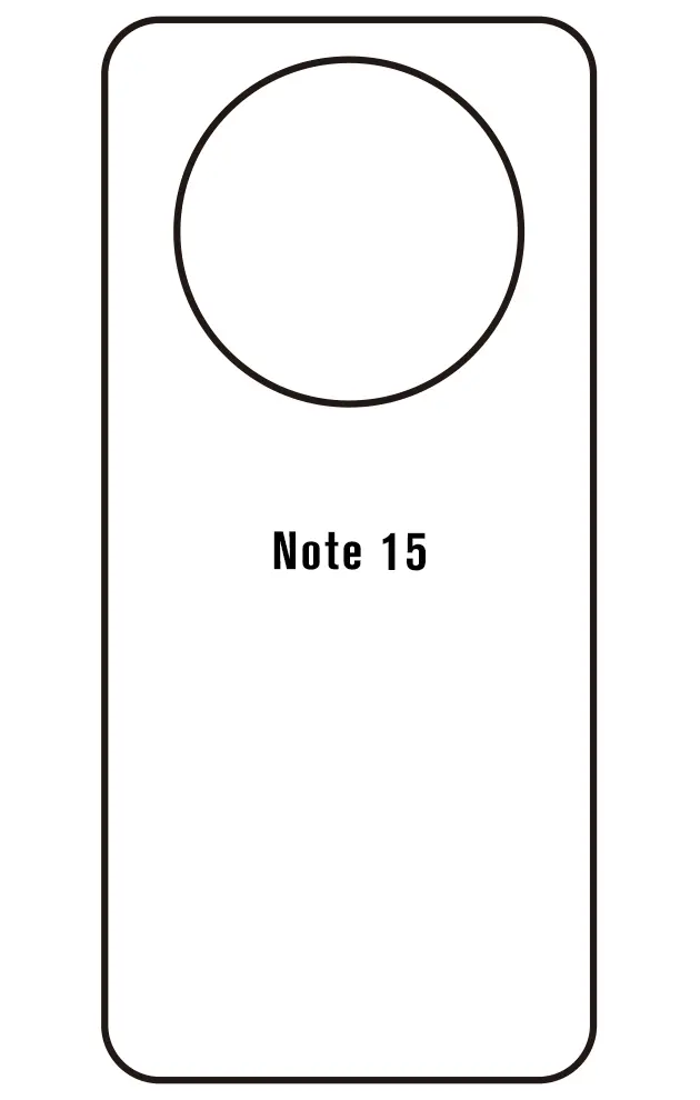 Ulefone Note 15 Zadní Hydrogel ochranná fólie