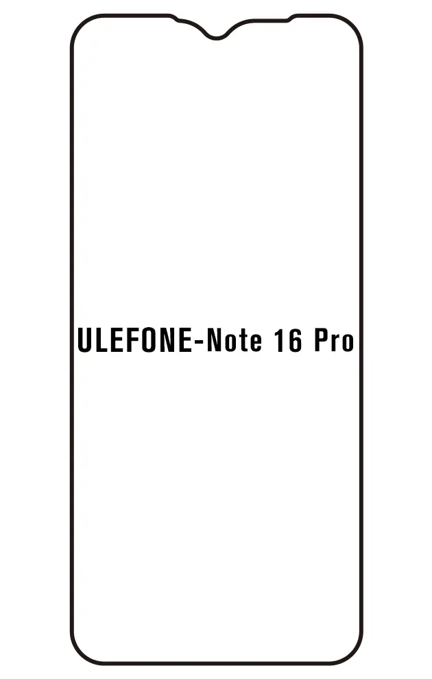 Ulefone Note 16 Pro Přední Hydrogel ochranná fólie