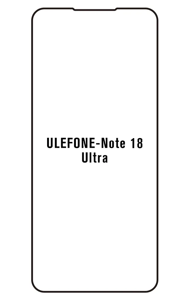 Ulefone Note 18 Ultra Přední Hydrogel ochranná fólie