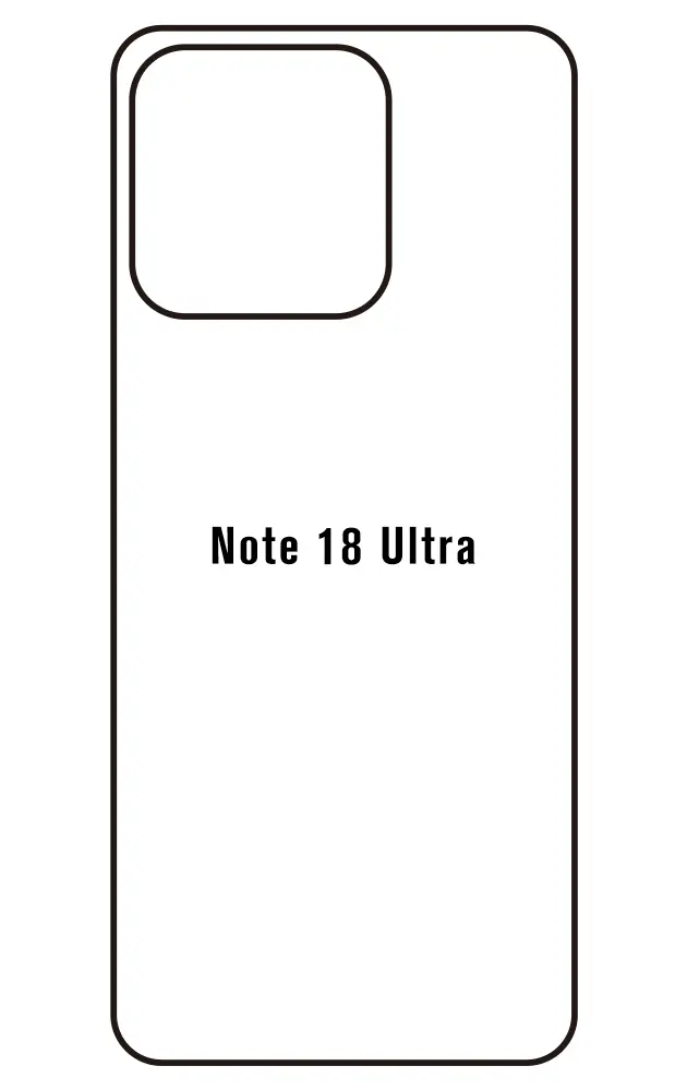 Ulefone Note 18 Ultra Zadní Hydrogel ochranná fólie